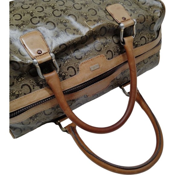 106111E V Celine Satchel Bag Brown PVC. A - Picture 5 of 10